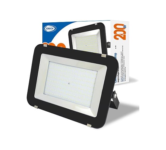 Прожектор светодиодный IONICH ТМ IFLSLED-DOB-200-865-BL-IP65 1658