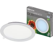 Светодиодный ультратонкий встраиваемый светильник TDM ELECTRIC "Даунлайт" СВО белый 24 Вт 4000К SQ0329-0237