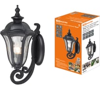 Светильник TDM ELECTRIC уличный настенный "Вена" 60 Вт, вверх, алюминиевый, прозрачное/черный, Е27 SQ0330-0204