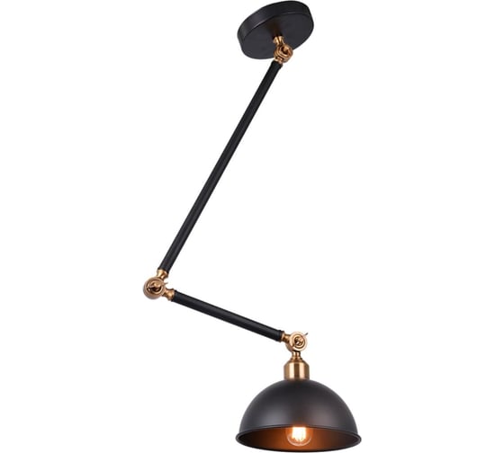 Люстра HIPER 1хE27х60Вт BLACK/BRASS H038-0 1