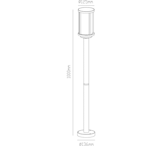 Уличный светильник Arte Lamp TORONTO A1036PA-1BK