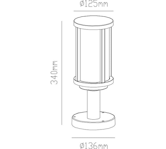 Уличный светильник Arte Lamp TORONTO A1036FN-1BK