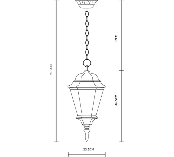 Уличный светильник Arte Lamp GENOVA A1204SO-1BN