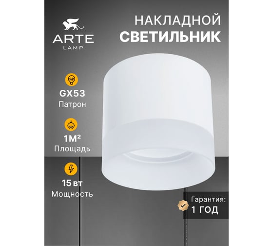 Потолочный светильник Arte Lamp CASTOR A5554PL-1WH