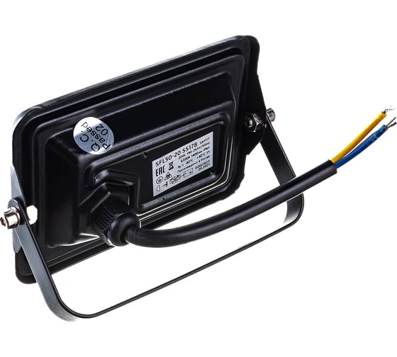 Светодиодный многоматричный прожектор SAFFIT SFL50-20, 20W, 6500К, 1400Lm, IP65, 24хSMD2835, 55178