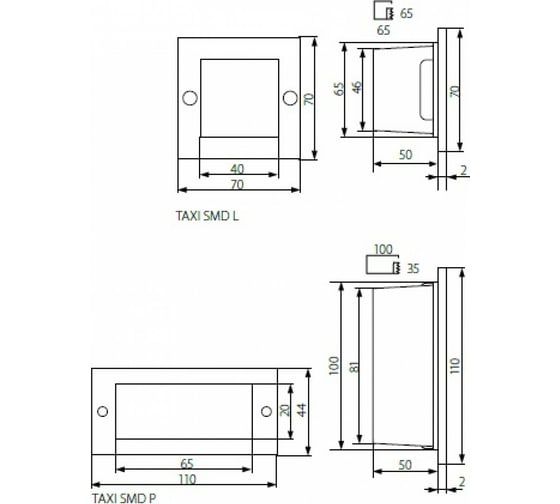 Подсветка лестницы KANLUX TAXI SMD P C/M-NW 220В/ 26463