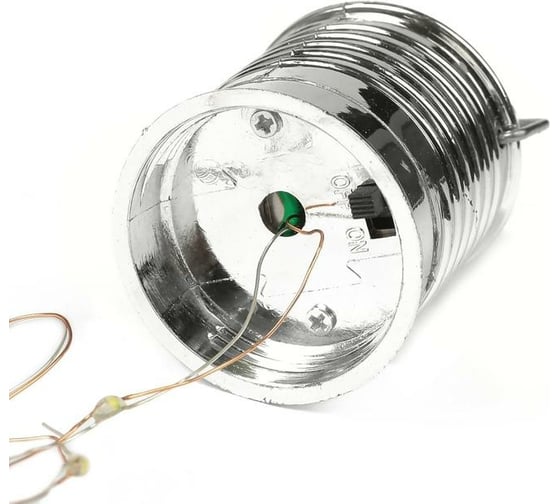 Садовый фонарь на солнечной батарее Luazon "Лампочка Желтая", 5 led, пластик, на прищепке 2997290
