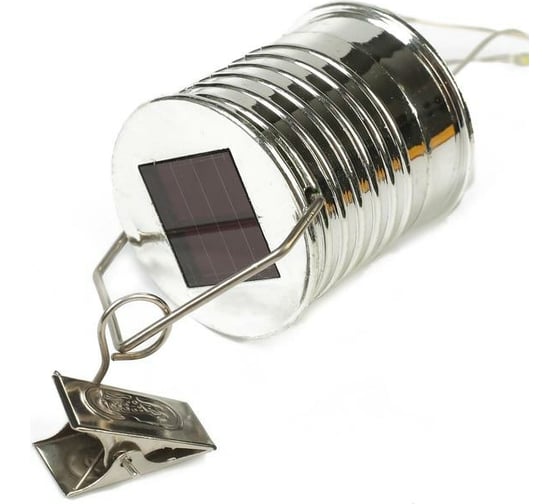 Садовый фонарь на солнечной батарее Luazon "Лампочка Прозрачная", 5 led, пластик, на прищепке 2997286