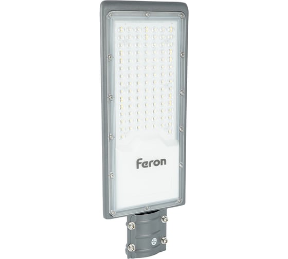 Уличный консольный светодиодный светильник FERON SP3034, 80W, 6400К, 10000Lm, IP65, черный, 41580
