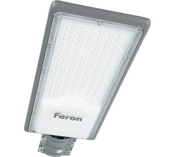 Уличный консольный светодиодный светильник FERON SP3034, 80W, 6400К, 10000Lm, IP65, черный, 41580