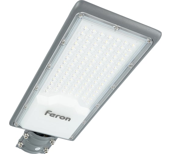 Уличный консольный светодиодный светильник FERON SP3034, 80W, 6400К, 10000Lm, IP65, черный, 41580
