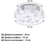 Светильник потолочный светодиодный LED СПС 12 15Вт 4000К D35см, Кристалл TDM ELECTRIC SQ0329-0162 3