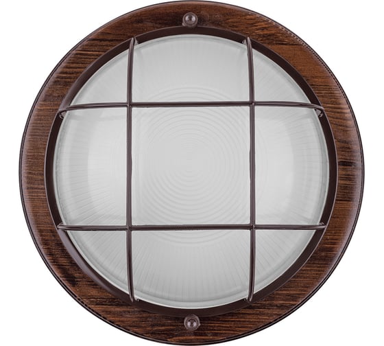 Светильник TDM ELECTRIC НПБ1102 венге круг с решеткой 100Вт IP54 SQ0303-0427