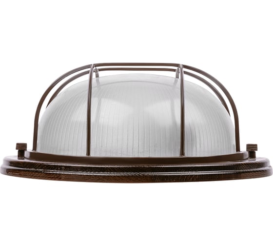 Светильник TDM ELECTRIC НПБ1102 венге круг с решеткой 100Вт IP54 SQ0303-0427