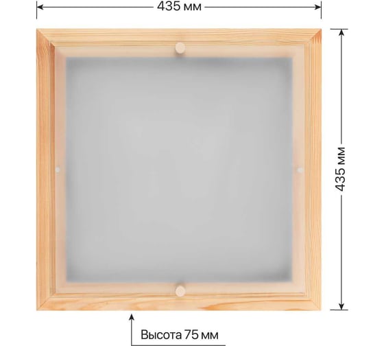 Светильник TDM ELECTRIC НПБ 02-3х40-111 УХЛ4 "Киото-2" сосна 3х40 Вт IP20 435х435х75 SQ0303-0407
