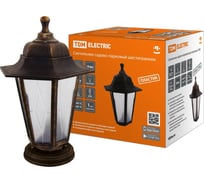 Светильник уличный напольный садово-парковый шестигранник, пластик, пластиковый рассеиватель, бронза НТУ 06-60-001 TDM ELECTRIC SQ0330-0777