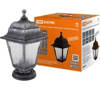 Садово-парковый светильник TDM ELECTRIC НТУ 04-60-001 четырехгранный, напольный, серебро SQ0330-0798