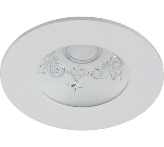 Светильник светодиодный ЭРА DK LED 116 CH круглый даунлайт с рисунком 6W 4000K Б0030390 1