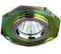 Светильник декоративный ЭРА DK5 СH/MIX стекло многогранник MR16, 12V/220V, 50W, GU5,3 мультиколор/хром C0045760 1