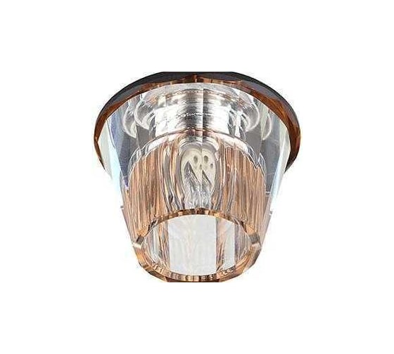 Светильник декоративный ЭРА DK43 BR/WH бокал G9, 220V, 40W, коричневый/прозрачный C0043834 1