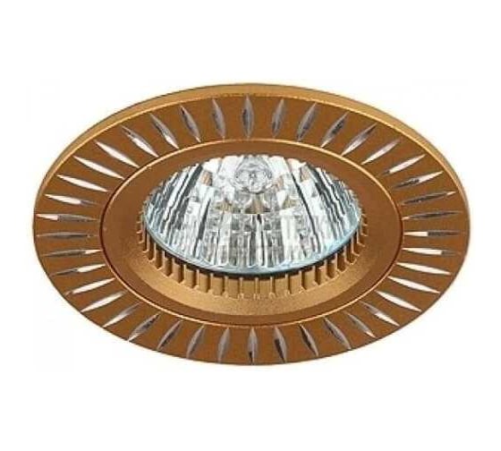Светильник ЭРА KL31 AL/GD алюминиевый MR16, 12V/220V, 50W золото/серебро C0043815 1