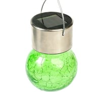 Садовый фонарь на солнечной батарее Luazon "Лампочка Зеленая", 60 х 90 мм, 1 led, стекло 2997293