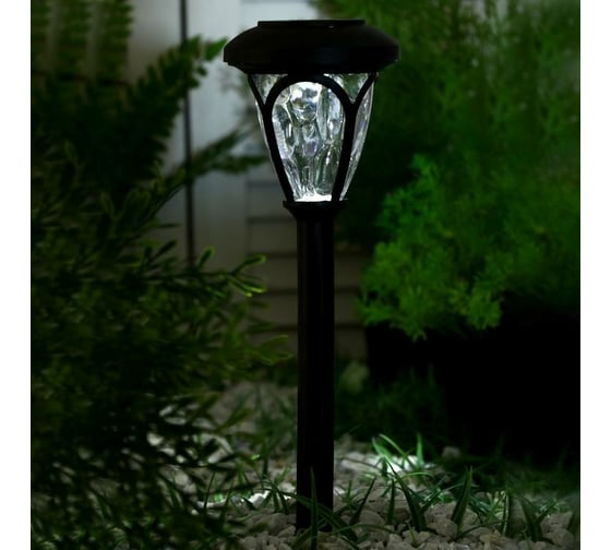 Садовый фонарь на солнечной батарее Luazon "Ретро" 39,5 см, d 9,5 см, 1 led, пластик 5392331