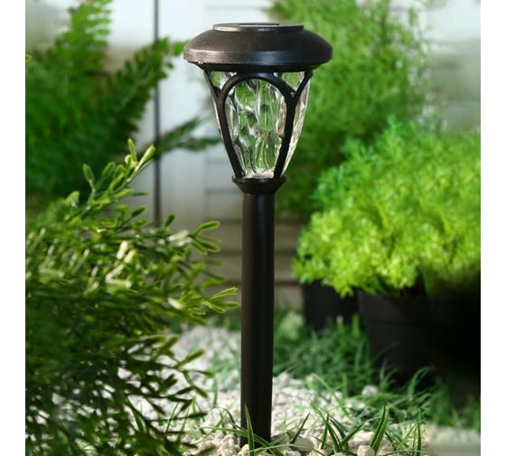 Садовый фонарь на солнечной батарее Luazon "Ретро" 39,5 см, d 9,5 см, 1 led, пластик 5392331
