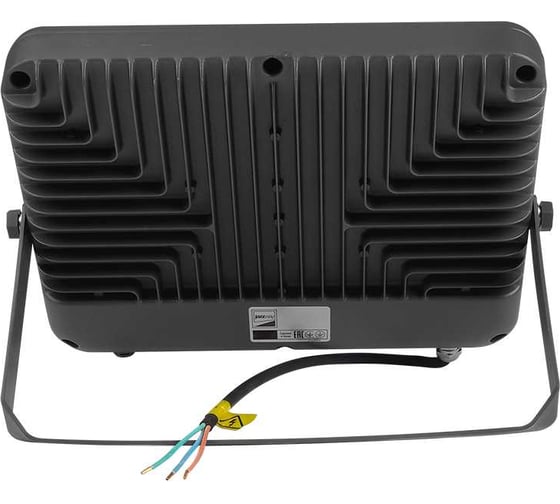 Светодиодный прожектор Jazzway PFL-S2 100Вт 6500К IP65 220–240В ДО с клапаном закаленное матовое стекло серый 2853325D