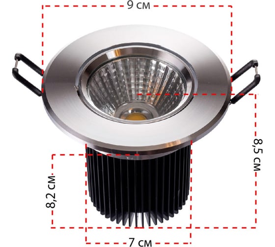 Светильник MW LIGHT Круз 1x7W, LED, 220V 637013901