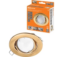 Светильник встраиваемый поворотный TDM ELECTRIC СВ 01-05 MR16, 50Вт, G5.3, золото SQ0359-0064