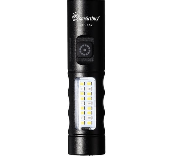 Фонарь аккумуляторный Smartbuy XPE LED, Type C, алюминиевый, 6 режимов, 18650, кейс, 11.7хd3 cм, SBF-857