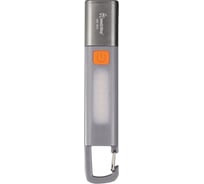 Фонарь Smartbuy с XPE светодиодом, и LED, аккум., карабин, Type C, ZOOM,3 режима, 15.6x3 см, ABS, SBF-803