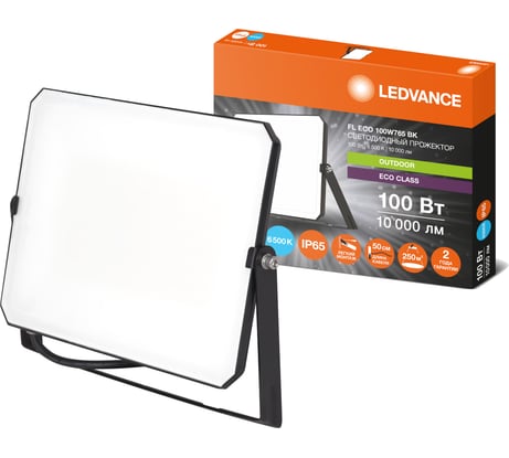 Прожектор светодиодный LEDVANCE FL ECO 100W765 BK 7x1 G4RU LEDV 4099854400179