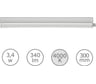 Светильник светодиодный LEDVANCE BATSWECOT5 300 3.4W 840 2XFS10x1 RULEDV 4099854359385