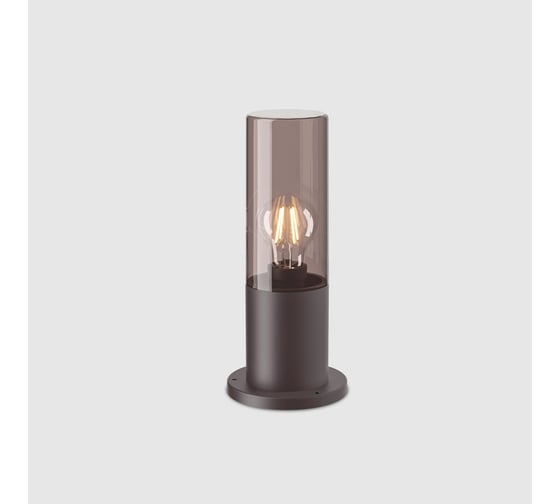 Садово-парковый светильник General Lighting Systems General серия Элегант малый (90*300), GPF-E27-M-IP65, патрон Е27, под лампу до 50Вт, корпус металл + пластик, графит+дымчатый 662313 1