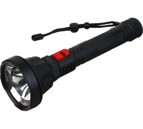 Фонарь ручной аккумуляторный ЕРМАК 1 LED, 3 режима, 800мАч, 25,5x8см 224-075