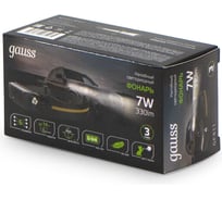 Фонарь Gauss налобный модель GFL411 7W 330lm Li-ion 800mAh LED GF411