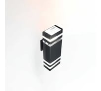 Фасадный светильник General Lighting Systems Катет с двойным боковым рассеивателем (110*115*300), GWL-2MR16-GU10-S-IP65, два патрона GU10, под лампу до 50Вт, корпус металл, черный 662519