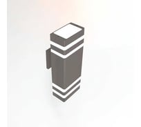 Фасадный светильник General Lighting Systems Катет с двойным боковым рассеивателем (110*115*300), GWL-2MR16-GU10-S-IP65, два патрона GU10, под лампу до 50Вт, корпус металл, графит 662592