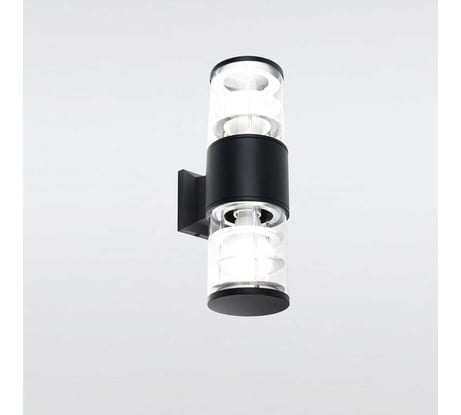 Фасадный светильник General Lighting Systems Апофема двойной (108*160*330), GWL-2Е27-M-IP65, два патрона Е27, под лампу до 50Вт, корпус металл + пластик, черный 662513