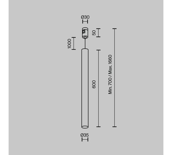 Трековый светильник Maytoni TR156-1-5W3K-BS
