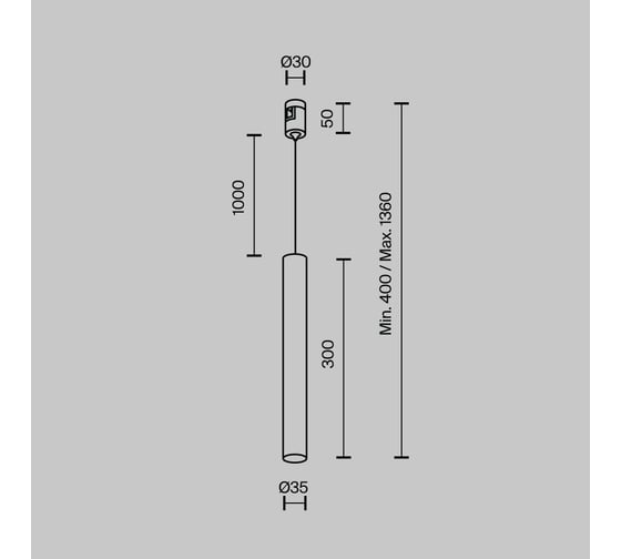 Трековый светильник Maytoni TR155-1-5W3K-BS