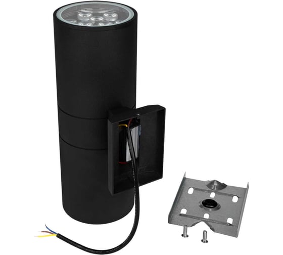 Светильник светодиодный архитектурный Jazzway PWL-300110/30D 2x9Вт 3000K BL черный фасадный 230В/50Гц IP65 5064638