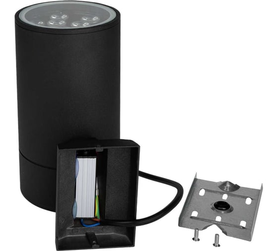 Светильник светодиодный архитектурный Jazzway PWL-200110/30D 1x9Вт 3000K BL черный фасадный 230В/50Гц IP65 5064614