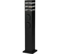 Светильник уличный напольный IN HOME ТБУ POLO-SP600-2WO-1xA60-BL 600мм, 2 розетки с з/к, черный IP54 4690612061825