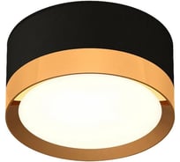 Светильник точечный De Fran накладной, черный с золотом, БЕТА GX53, AL-5636 BKG