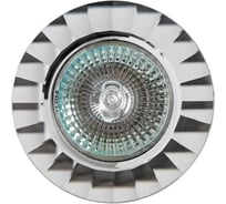 Светильник точечный De Fran MR16 с подсветкой SMD 4000К АГНИЯ прозрачное стекло (SMD 3Вт 330Лм), FT 845 CL