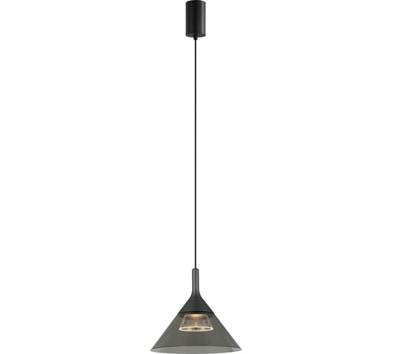 Подвесной светодиодный светильник Gerhort G52119/1BK+GR SM+CL