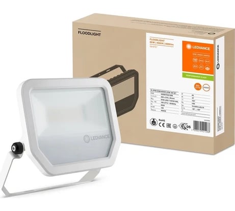 Светильник-прожектор LEDVANCE FL PFM 50W 4000K SYM 100 WT 4058075421288